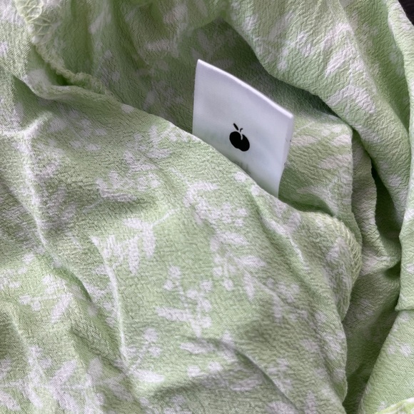 With Jean green floral mini dress - Picture 5 of 6